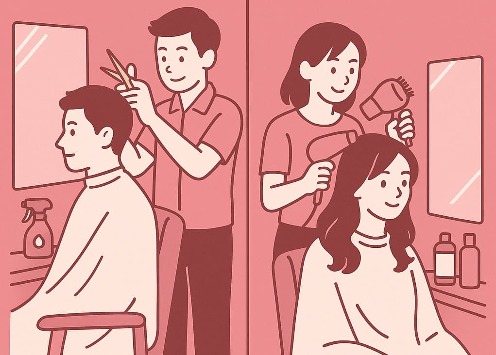 日本男女理发的区别